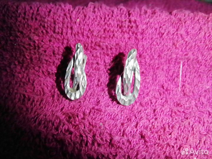 Серьги серебро 925