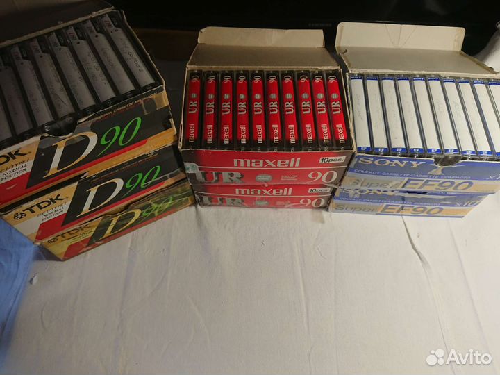 Аудиокассеты. Tdk Sony. Maxell