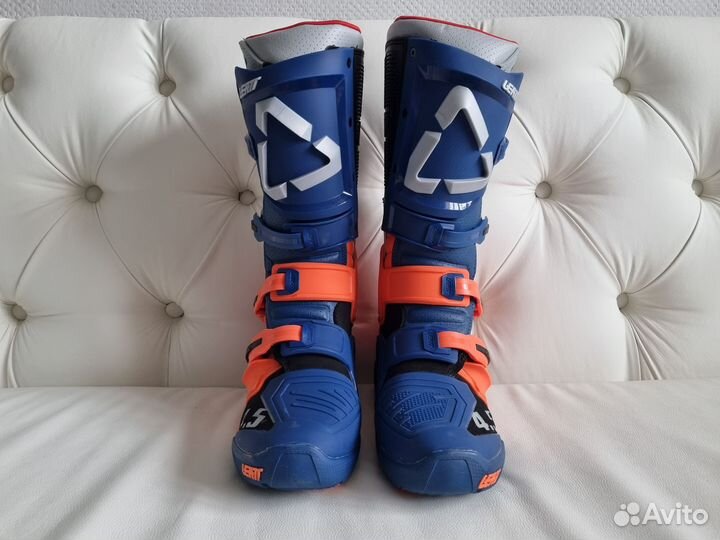 Кроссовые Мотоботы Leatt 4.5 Grey Orange Enduro V2