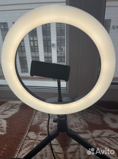 Кольцевая лампа 26 см rgb