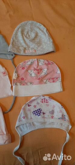 Шапочки для новорожленных