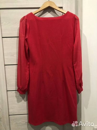 Платье, вечернее, красное, в хорошем состоянии