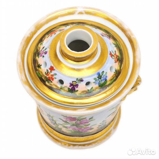 Старинная ароматница. Фабрика Батенина Фарфор спб