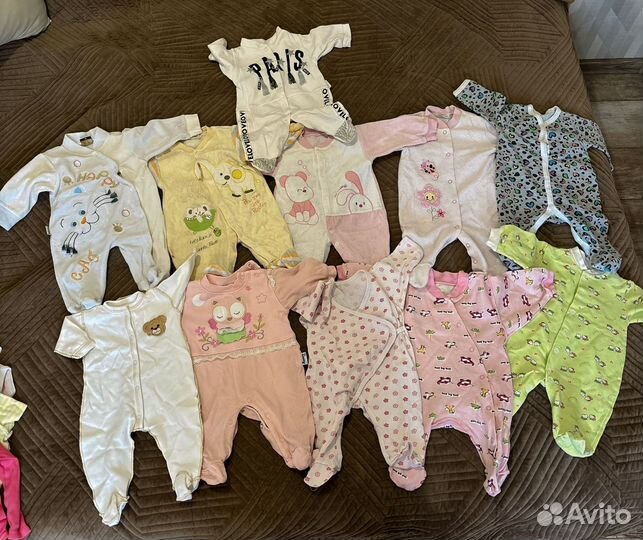Вещи пакетом на девочку от 0-3 мес
