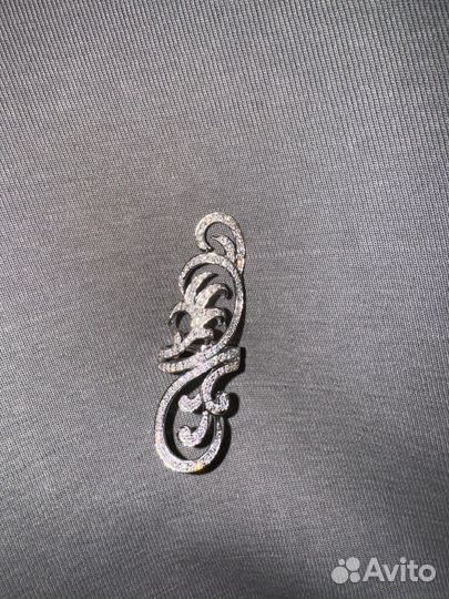 Кольцо из белого золота