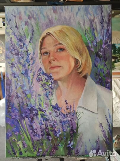 Портреты ручной работы красками