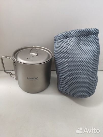 Титановая кружка 650 мл с чехлом