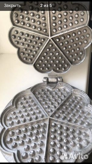 Форма для выпечки венских ваф.и орешница СССР