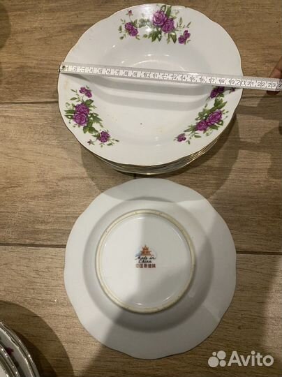 Тарелки антиквариат фарфор
