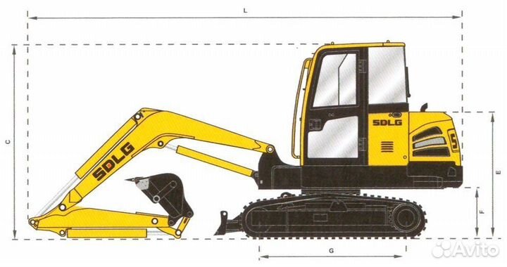 Гусеничный экскаватор SDLG (LGCE) ER636F, 2023