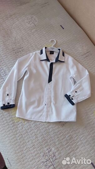 Рубашка белая праздничная р.122