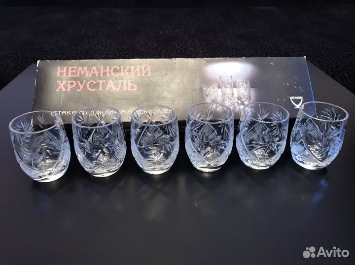 Рюмки. Неманский хрусталь (новые)