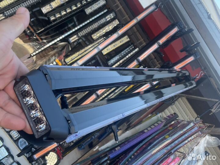 Мигалка оранжевая на крышу 4-х сторонняя 123см