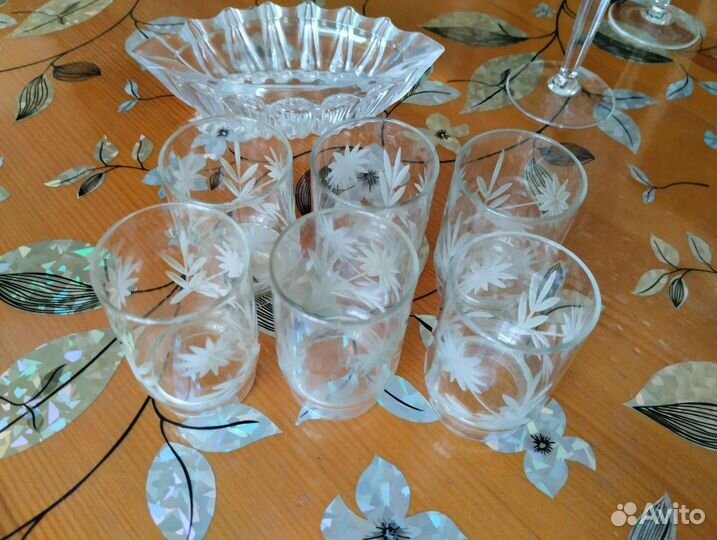 Хрусталь, фужеры, салатники