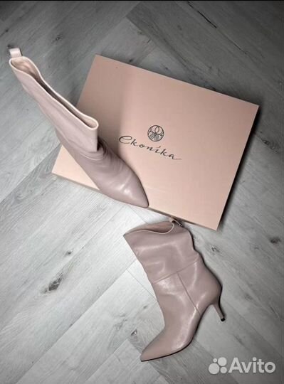 Сапоги Эконика натуральная кожа