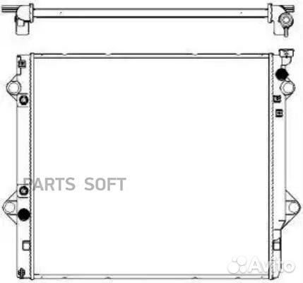Радиатор охлаждения Тойота Ленд Крузер Прадо 120 2