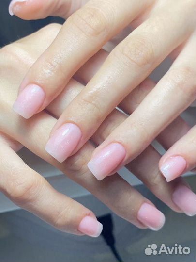 Покрытие гель лаком, наращивание