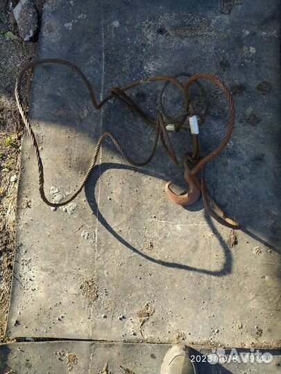 Буксировочный трос стальной с крюком