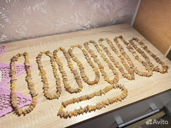 Бусы из натурального янтаря