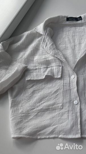 Рубашка женская новая укороченная boohoo 42