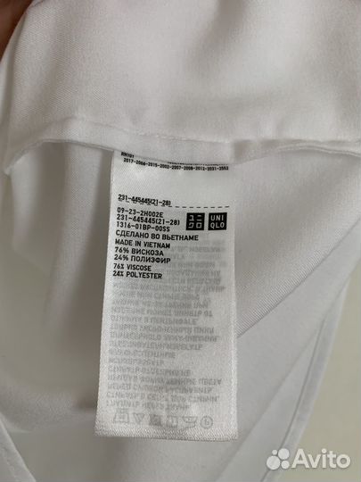 Рубашка блузка вискоза Uniqlo р. XS