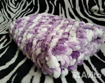 Плед вязаный ручная работа