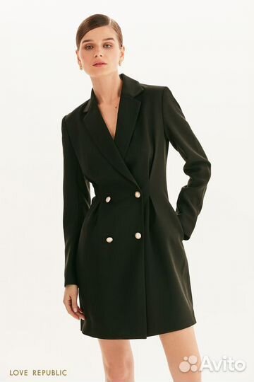 Love Republic двубортное платье-пиджак