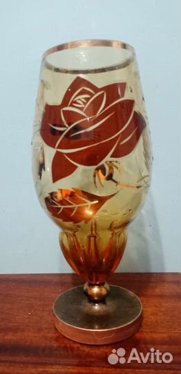 Ваза bohemia чешское стекло