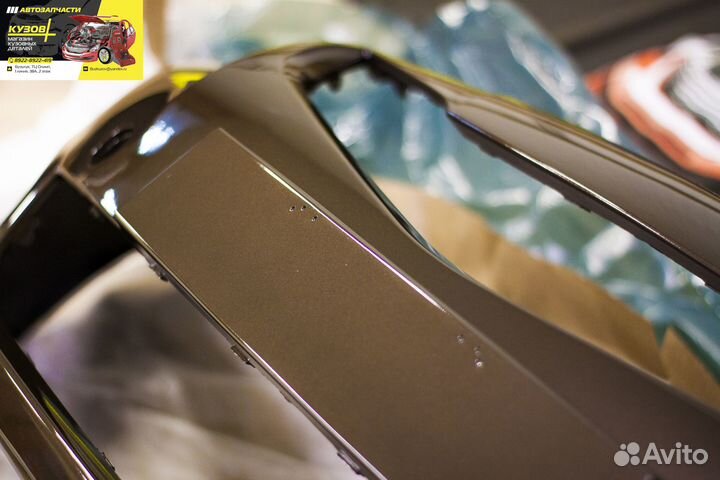 Передний бампер в цвет Hyundai Solaris 14