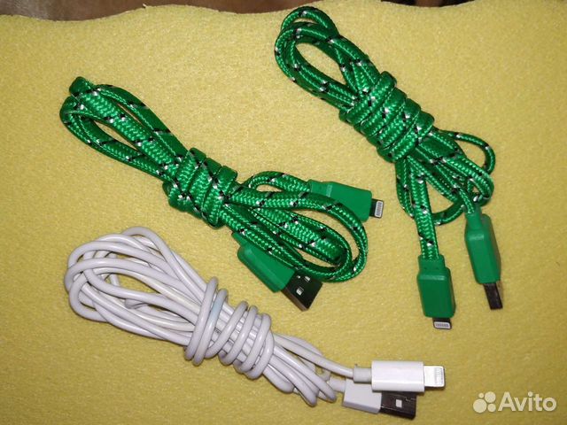 Шнуры для айфона 3 шт новые