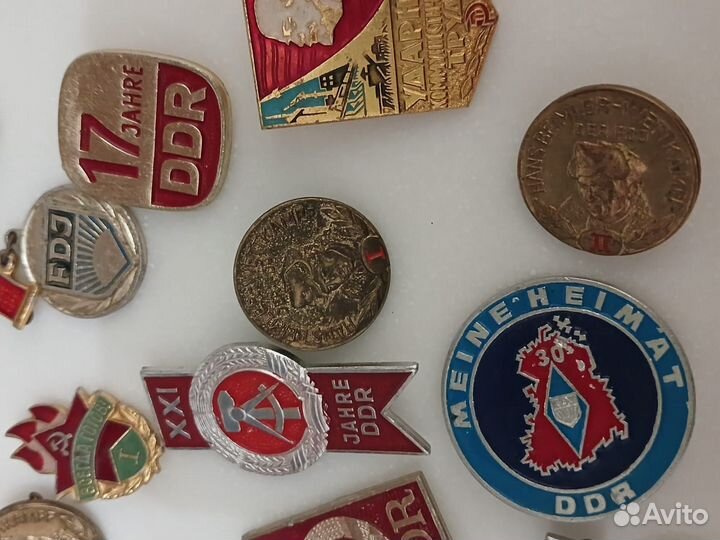 Значки гдр,СССР