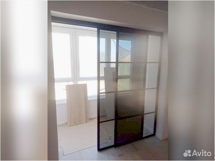 Перегородки раздвижные подвесные