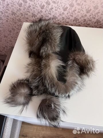 Шапка с чернобуркой