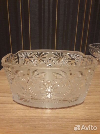 Вазы, конфетница хрустальные, новые