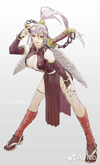 Косплей Demon Slayer Tengen фем версия