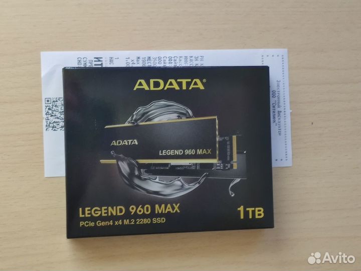 SSD накопитель adata legend 960M M.2 2280 1 тб