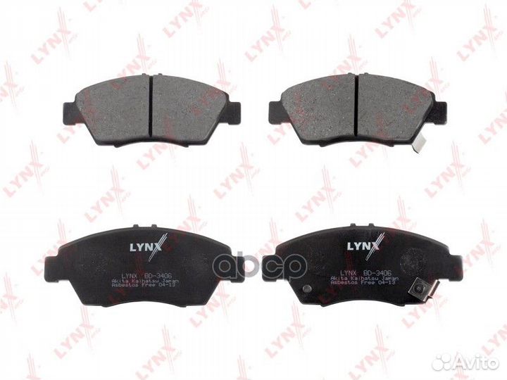 Колодки тормозные дисковые перед BD3406 LYN