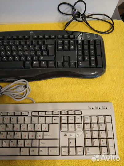 Клавиатура PS/2. 2 штуки