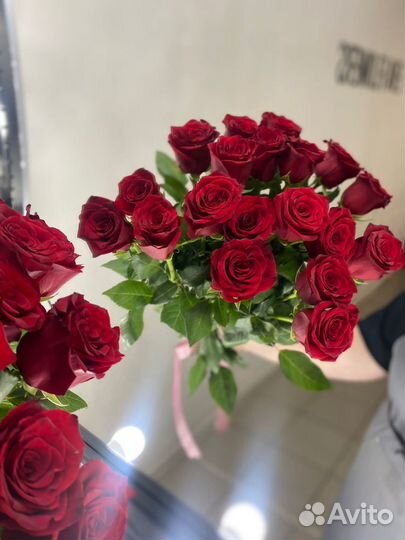 Роза черная магия 60см