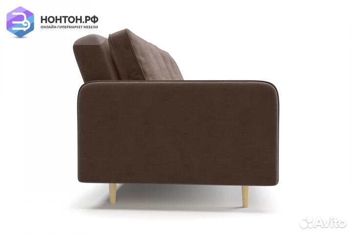 Диван книжка Эстет коричневый
