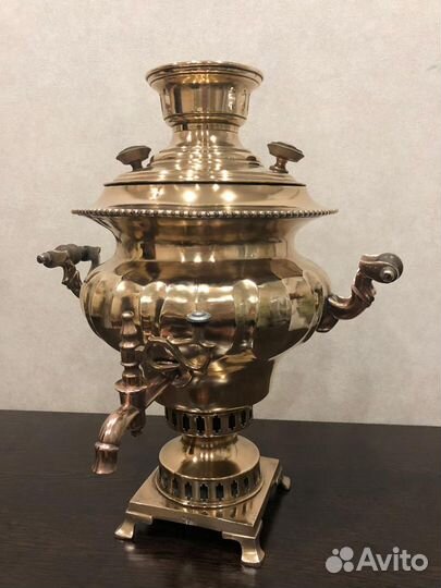 Антикварный угольный самовар, 