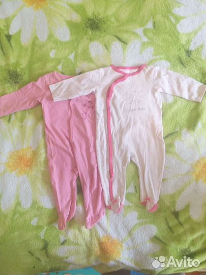 Вещи пакетом для девочки от 0 до 7 месяцев