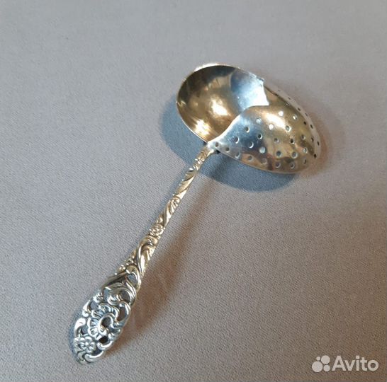 Старинное ситечко. Глубокое серебрение. Голландия