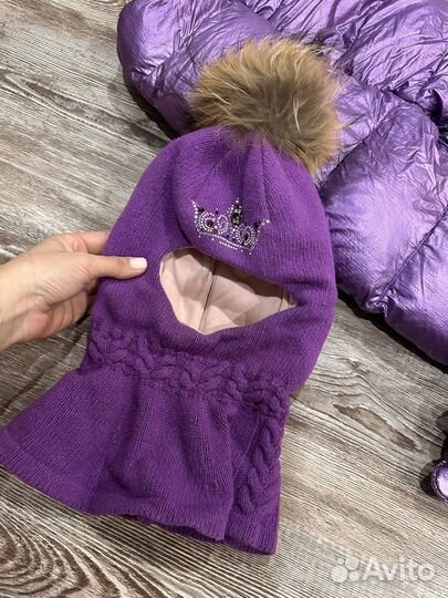 Шапка шлем для девочки