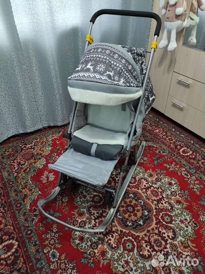 Детские санки коляска