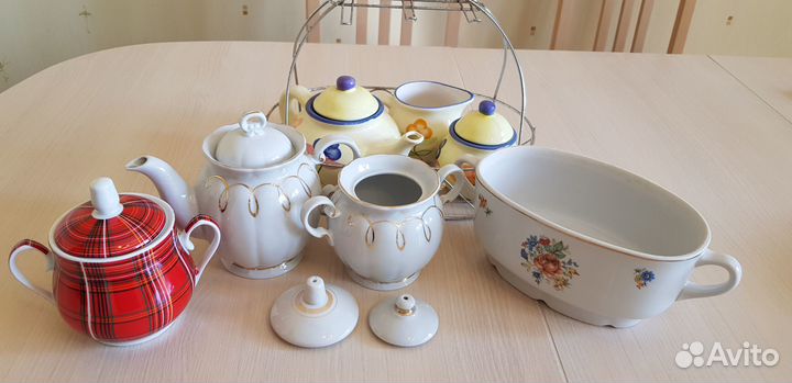 Чайники заварочные молочник сахарницы крышки СССР