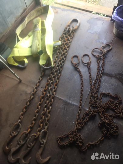 Чалки цепные и текстиль. Паук цепной