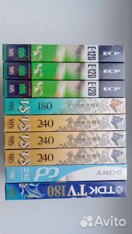 Кассеты vhs 9шт. Новые