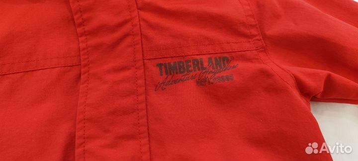 Куртка детская ветровка 74 80 Timberland красная