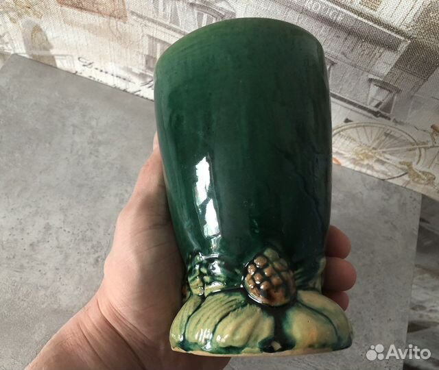 Редкая Старинная керамическая ваза